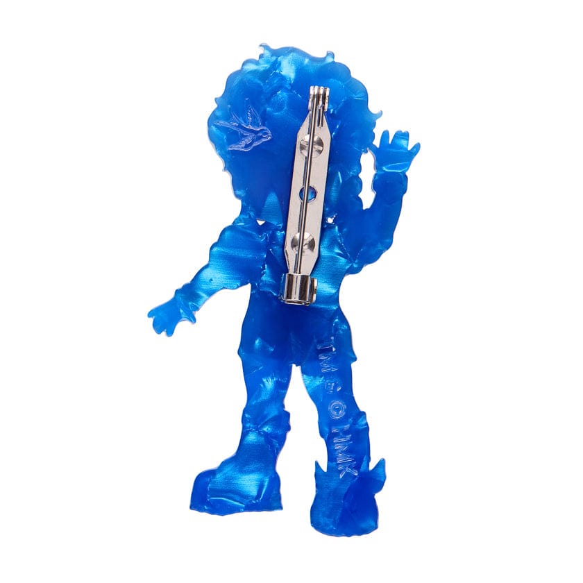 Buddy Blue Brooch  -  Erstwilder  -  Quirky Resin and Enamel Accessories