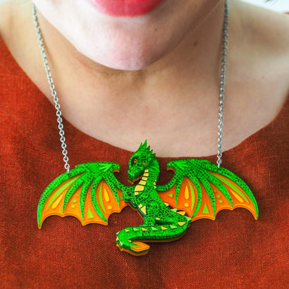 Impressive Scale Necklace  -  Erstwilder  -  Quirky Resin and Enamel Accessories