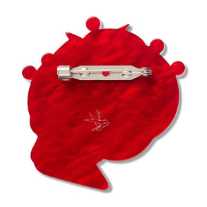 Classic Pin Cushion Brooch  -  Erstwilder  -  Quirky Resin and Enamel Accessories