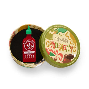 Turn Up the Heat Brooch  -  Erstwilder  -  Quirky Resin and Enamel Accessories