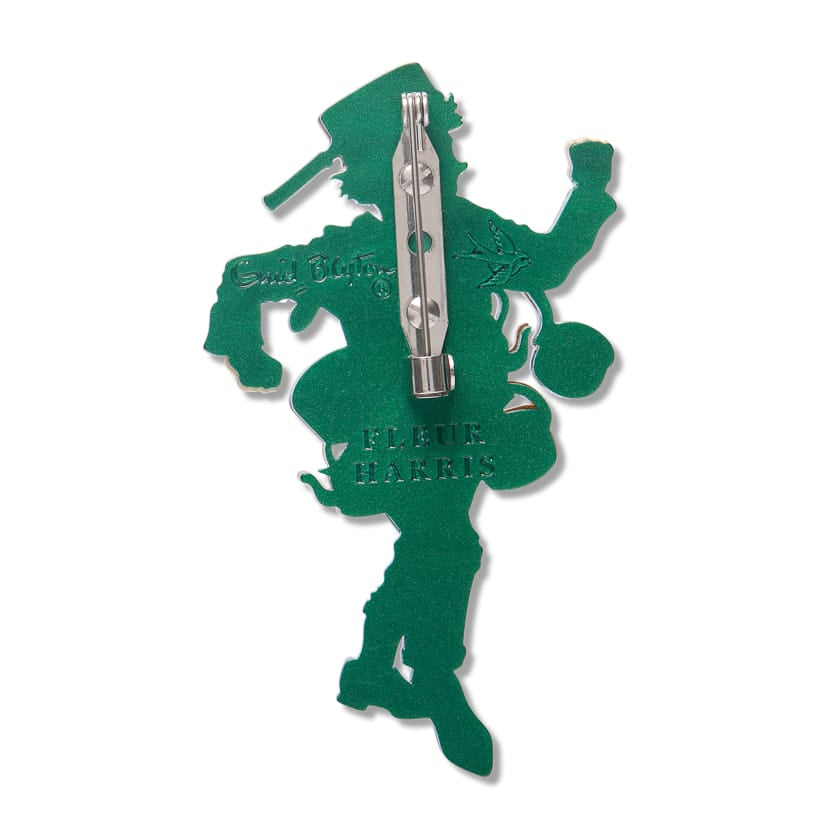 Saucepan Man Brooch  -  Erstwilder  -  Quirky Resin and Enamel Accessories