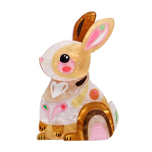 Maple the Bunny Brooch  -  Erstwilder  -  Quirky Resin and Enamel Accessories
