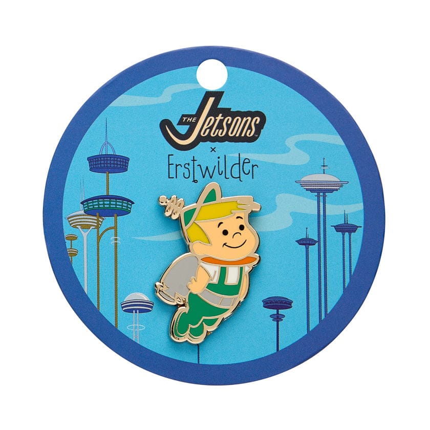 Elroy Jetson Enamel Pin  -  Erstwilder  -  Quirky Resin and Enamel Accessories