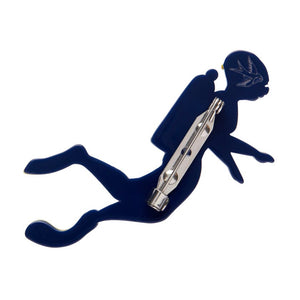 Diver Jamie Brooch  -  Erstwilder  -  Quirky Resin and Enamel Accessories