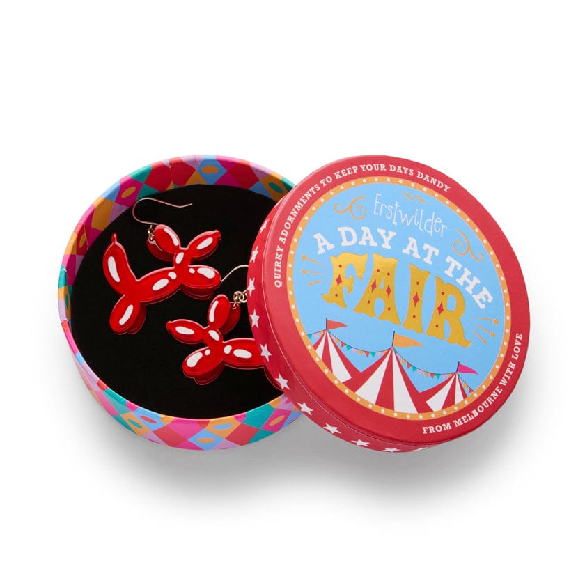 Balloon Best Friend Drop Earrings  -  Erstwilder  -  Quirky Resin and Enamel Accessories