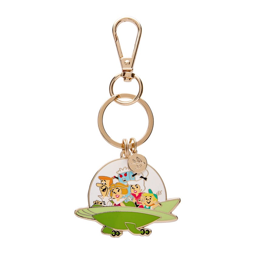 The Jetsons Aerocar Enamel Key Ring  -  Erstwilder  -  Quirky Resin and Enamel Accessories