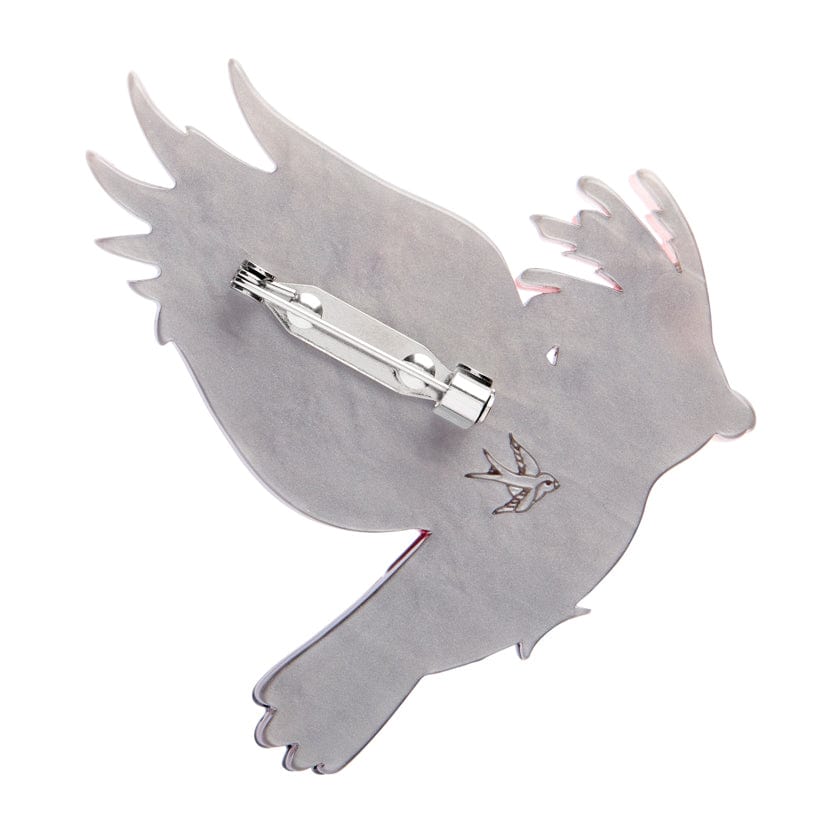 Gertie the Galah Brooch  -  Erstwilder  -  Quirky Resin and Enamel Accessories