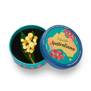 Golden Wattle Brooch  -  Erstwilder  -  Quirky Resin and Enamel Accessories