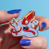 Cal the Giant Squid Enamel Pin