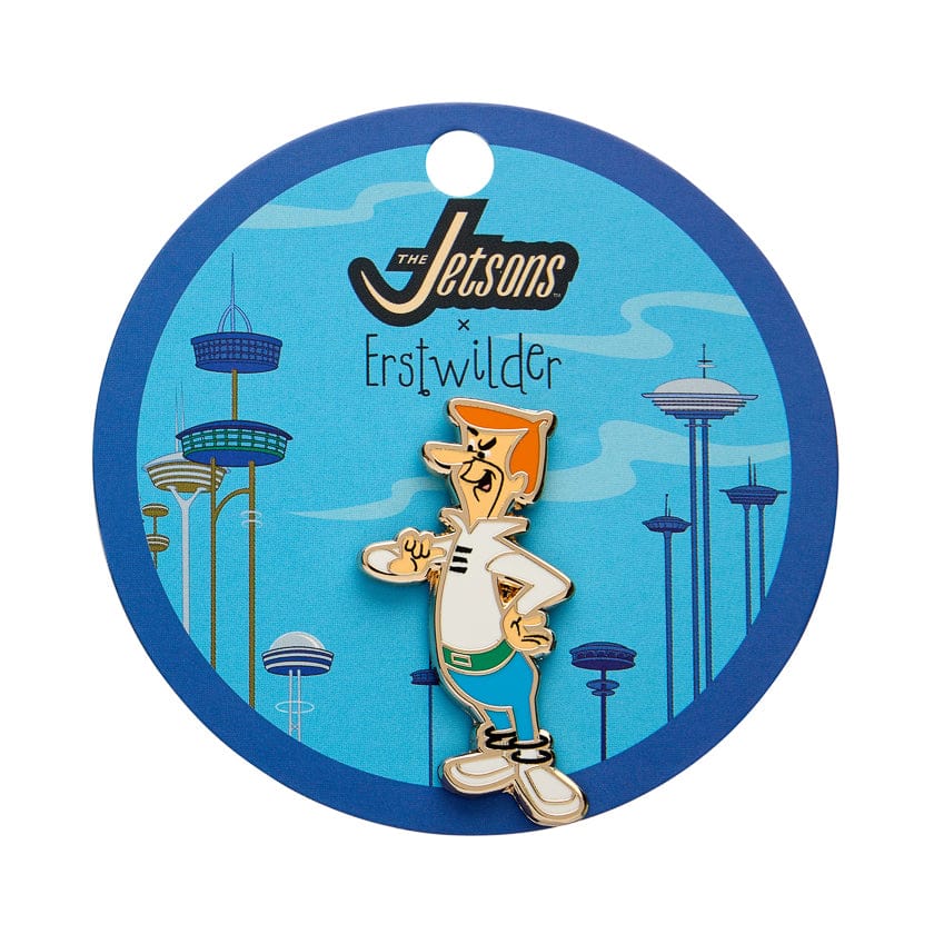 George Jetson Enamel Pin  -  Erstwilder  -  Quirky Resin and Enamel Accessories