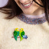 Best Budgies Brooch