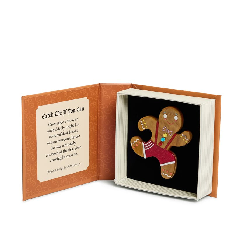 Catch Me If You Can Brooch  -  Erstwilder  -  Quirky Resin and Enamel Accessories