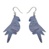 Eastern Rosella Drop Earrings  -  Erstwilder  -  Quirky Resin and Enamel Accessories