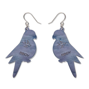 Eastern Rosella Drop Earrings  -  Erstwilder  -  Quirky Resin and Enamel Accessories