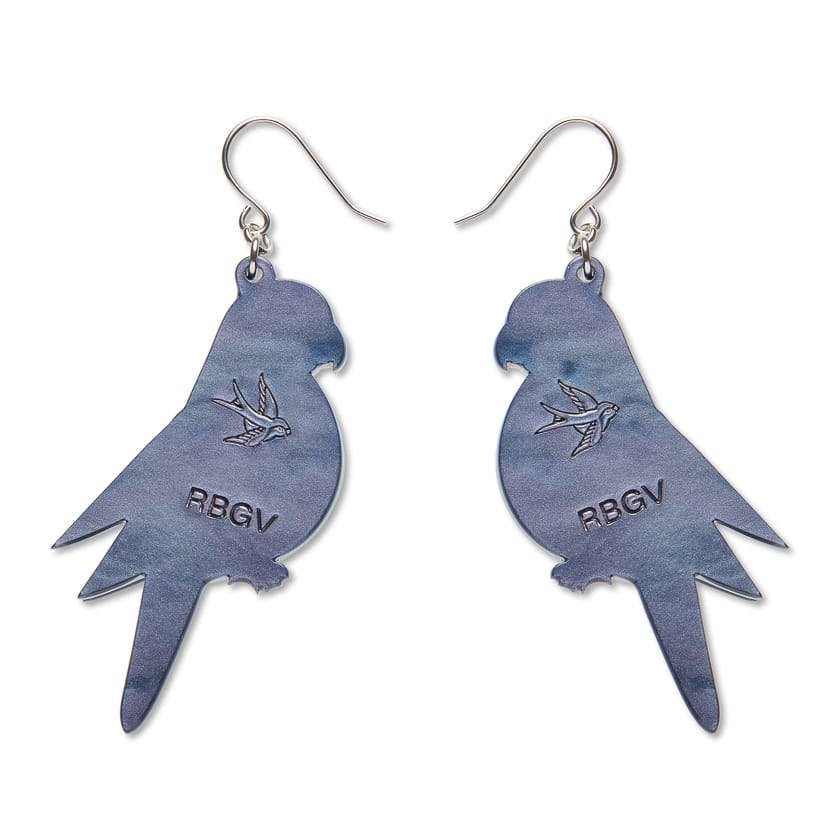 Eastern Rosella Drop Earrings  -  Erstwilder  -  Quirky Resin and Enamel Accessories