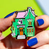 Enter If You Dare Enamel Pin  -  Erstwilder  -  Quirky Resin and Enamel Accessories