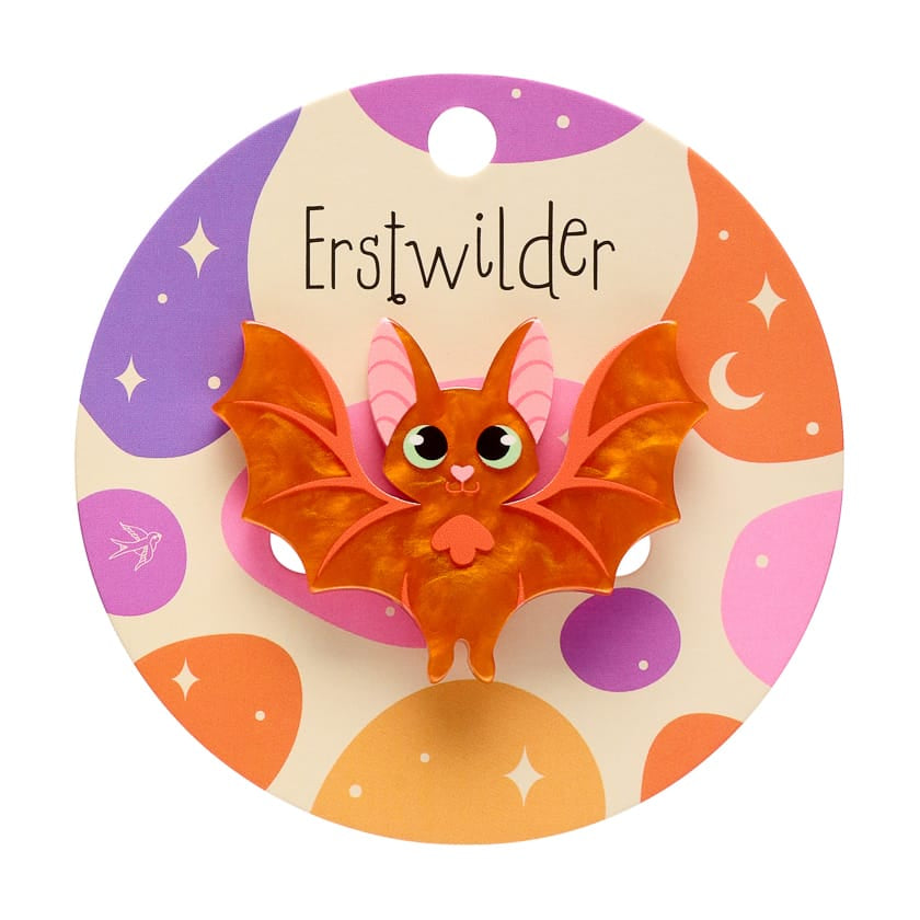 Winging It Simplified Mini Brooch  -  Erstwilder Simplified  -  Quirky Resin and Enamel Accessories