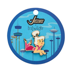 Judy Jetson Enamel Pin  -  Erstwilder  -  Quirky Resin and Enamel Accessories