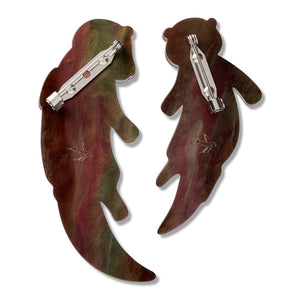 Hold Tight Brooch Pair  -  Erstwilder  -  Quirky Resin and Enamel Accessories