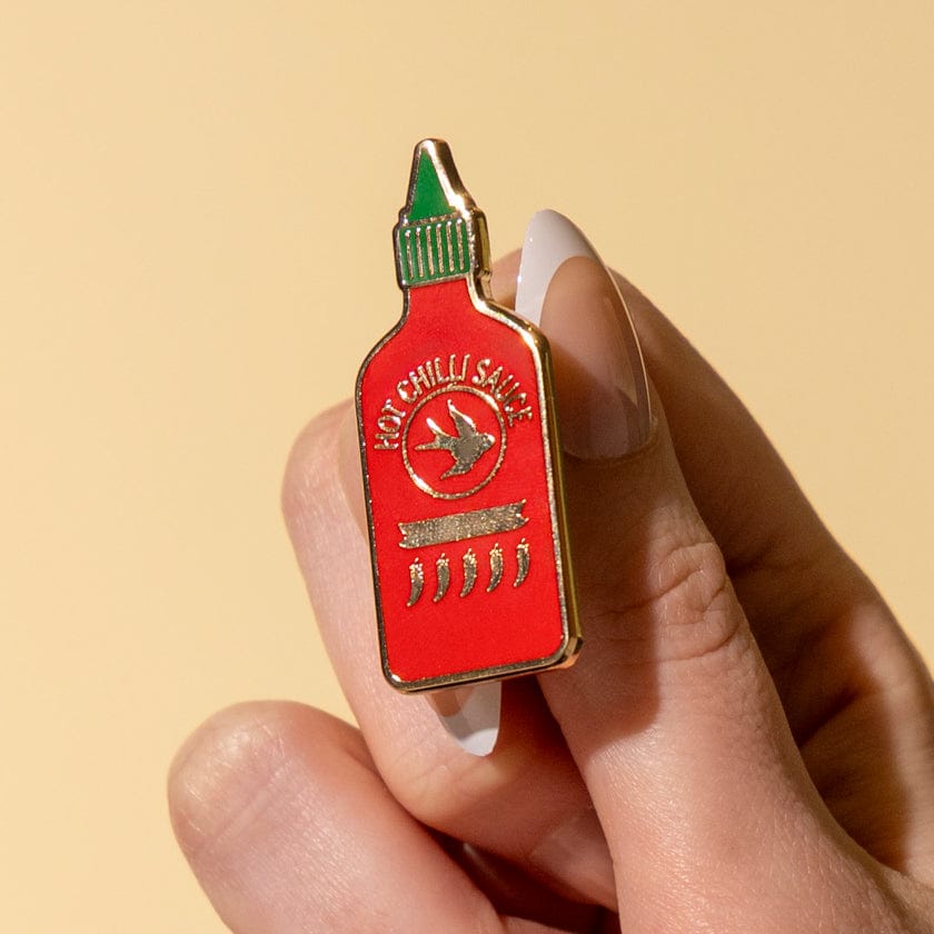 Turn Up the Heat Enamel Pin  -  Erstwilder  -  Quirky Resin and Enamel Accessories