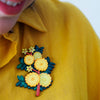 Sunshine Wattle Brooch  -  Erstwilder  -  Quirky Resin and Enamel Accessories