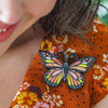 The Magnificent Monarch Butterfly Brooch  -  Erstwilder  -  Quirky Resin and Enamel Accessories