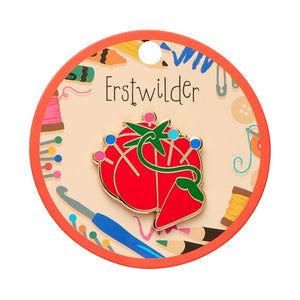 Classic Pin Cushion Enamel Pin  -  Erstwilder  -  Quirky Resin and Enamel Accessories