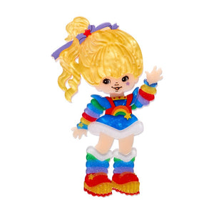 Rainbow Brite Says Hello Brooch (IMPERFECT)  -  Erstwilder  -  Quirky Resin and Enamel Accessories