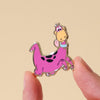 Dino Flintstone Enamel Pin  -  Erstwilder  -  Quirky Resin and Enamel Accessories