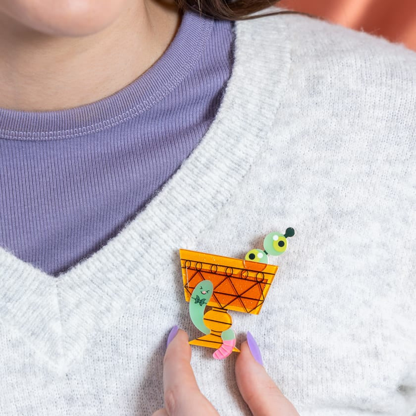Cursed Chalice Brooch  -  Erstwilder  -  Quirky Resin and Enamel Accessories