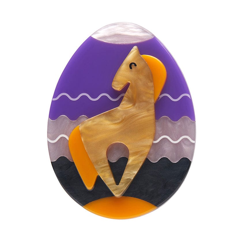 Horse of Hope Brooch (IMPERFECT)  -  Erstwilder  -  Quirky Resin and Enamel Accessories