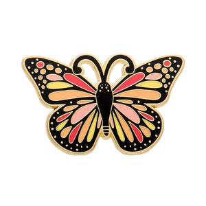 The Magnificent Monarch Butterfly Enamel Pin  -  Erstwilder  -  Quirky Resin and Enamel Accessories