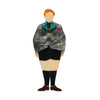 Augustus Gloop Brooch (IMPERFECT)  -  Erstwilder  -  Quirky Resin and Enamel Accessories