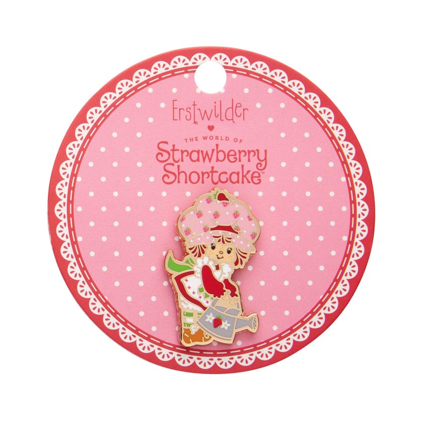 Strawberry Gardening Enamel Pin  -  Erstwilder  -  Quirky Resin and Enamel Accessories