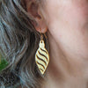 Long Bauble Drop Earrings - Gold  -  Erstwilder Essentials  -  Quirky Resin and Enamel Accessories