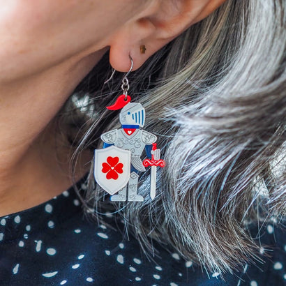 Plot Armour Drop Earrings  -  Erstwilder  -  Quirky Resin and Enamel Accessories