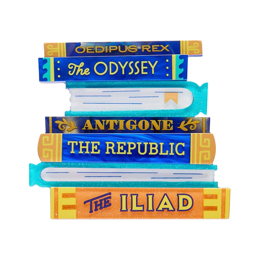 Words of the Wise Brooch  -  Erstwilder  -  Quirky Resin and Enamel Accessories