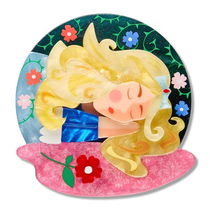 Beauty Sleep Brooch  -  Erstwilder  -  Quirky Resin and Enamel Accessories