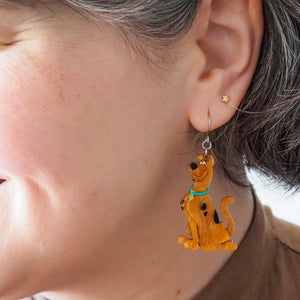 Scooby Doo Drop Earrings  -  Erstwilder  -  Quirky Resin and Enamel Accessories