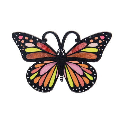 The Magnificent Monarch Butterfly Brooch  -  Erstwilder  -  Quirky Resin and Enamel Accessories