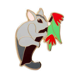 Penny the Possum Enamel Pin  -  Erstwilder  -  Quirky Resin and Enamel Accessories