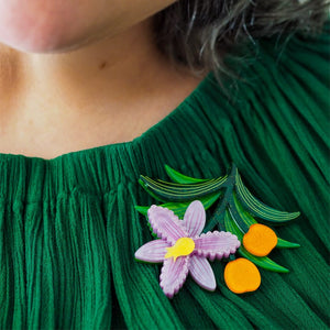 Wombat Berry Brooch  -  Erstwilder  -  Quirky Resin and Enamel Accessories