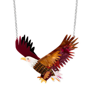 The Bold Bald Eagle Necklace  -  Erstwilder  -  Quirky Resin and Enamel Accessories