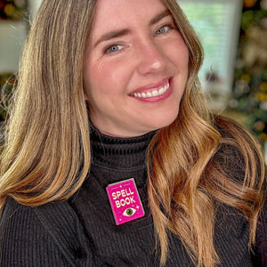 Witchcraft for Dummies Brooch  -  Erstwilder  -  Quirky Resin and Enamel Accessories