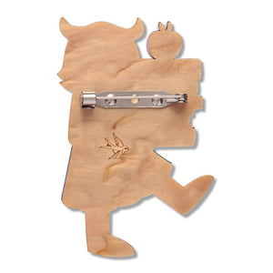 Professor Hootsworth Brooch  -  Erstwilder  -  Quirky Resin and Enamel Accessories
