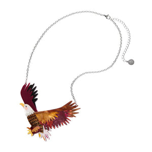The Bold Bald Eagle Necklace  -  Erstwilder  -  Quirky Resin and Enamel Accessories