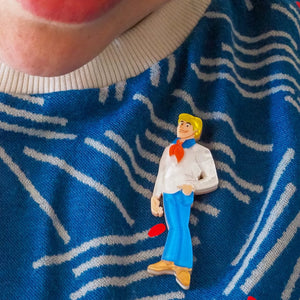 Fred Jones Brooch  -  Erstwilder  -  Quirky Resin and Enamel Accessories