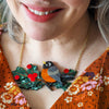 Ruby the Robin Necklace