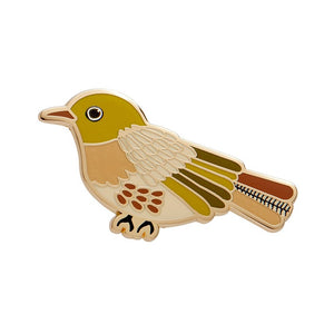Treasured Tahou Enamel Pin  -  Erstwilder  -  Quirky Resin and Enamel Accessories