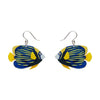 Emperor Angelfish Drop Earrings  -  Erstwilder  -  Quirky Resin and Enamel Accessories